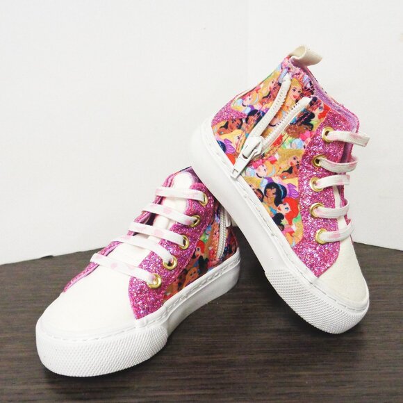 Brand New Ground Up Princess Lace High-Top Sneakers. MultiColor. ECPS6016FL F55 - Picture 1 of 10